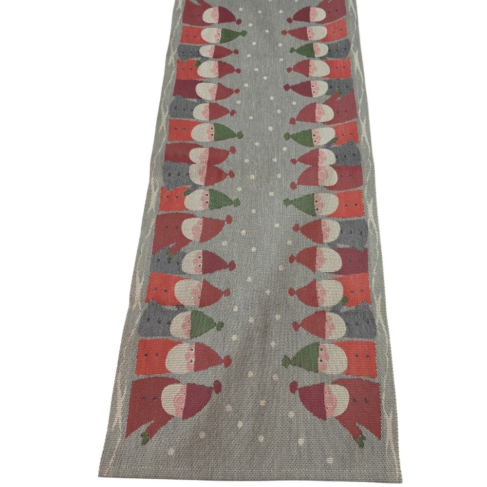 Ekelund Sweden Organic Cotton Table‎ Runner Tomte Gnome Christmas  31x13.5